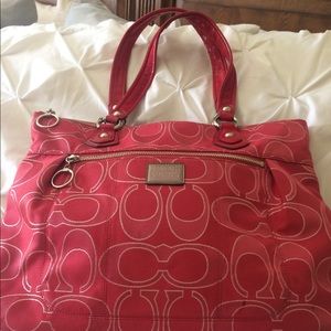 Used Coach Poppy Tote